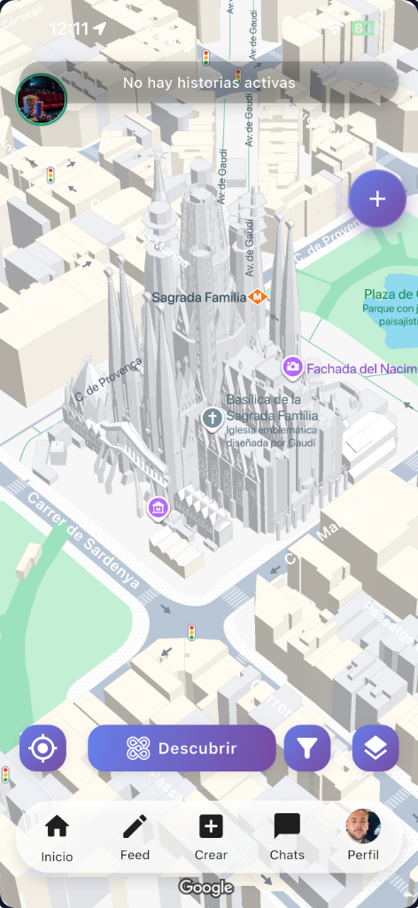 Mapa Sagrada Familia App Meypi